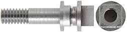 Flash Guard Frizzen Screw & Nut,
for French Fusil flintlocks,
8-32 thread, square nut, allows use of flint flash guards on bridleless lock